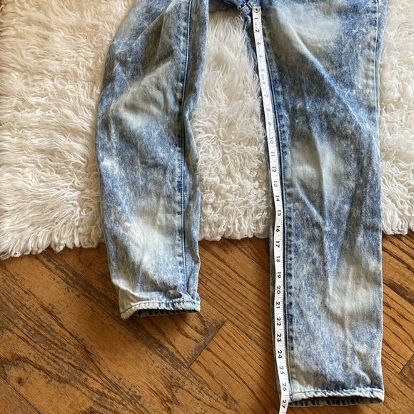 BDG Urban Outfitters Acid Wash High Rise Slim Straight Jeans Size 24 - Picture 10 of 11